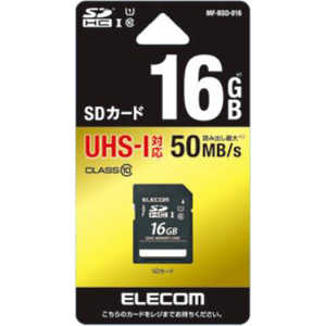 エレコム ELECOM SDHCメモリカード UHS-I UHS スピードクラス1対応 Class10対応 16GB MFBSD016