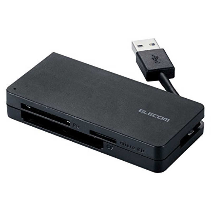 エレコム　ELECOM エレコム　ELECOM USB3.0対応メモリカードリーダ(ケーブル収納タイプ)(ブラック) MR3-K012BK MR3-K012BK