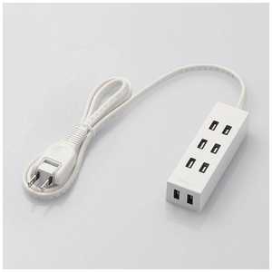 �G���R�� ELECOM �V���b�^�[�^�b�v flecc barra(�t���b�N �o�b��) �z���C�g [1.0m /4�� /�X�C�b�`��] T-NFL01-2410WH