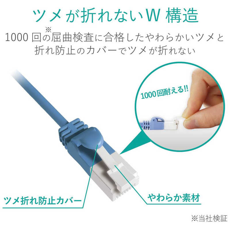 エレコム　ELECOM エレコム　ELECOM カテゴリー6対応 LANケーブル ツメ折れ防止 (ブラック･1m) LD-C6T/BK10 LD-C6T/BK10