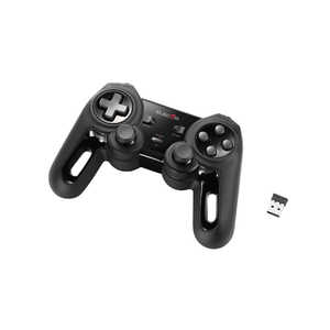 エレコム　ELECOM 無線ゲームパット 13ボタン Xinput 振動 連射 高耐久 JC-U4113SBK