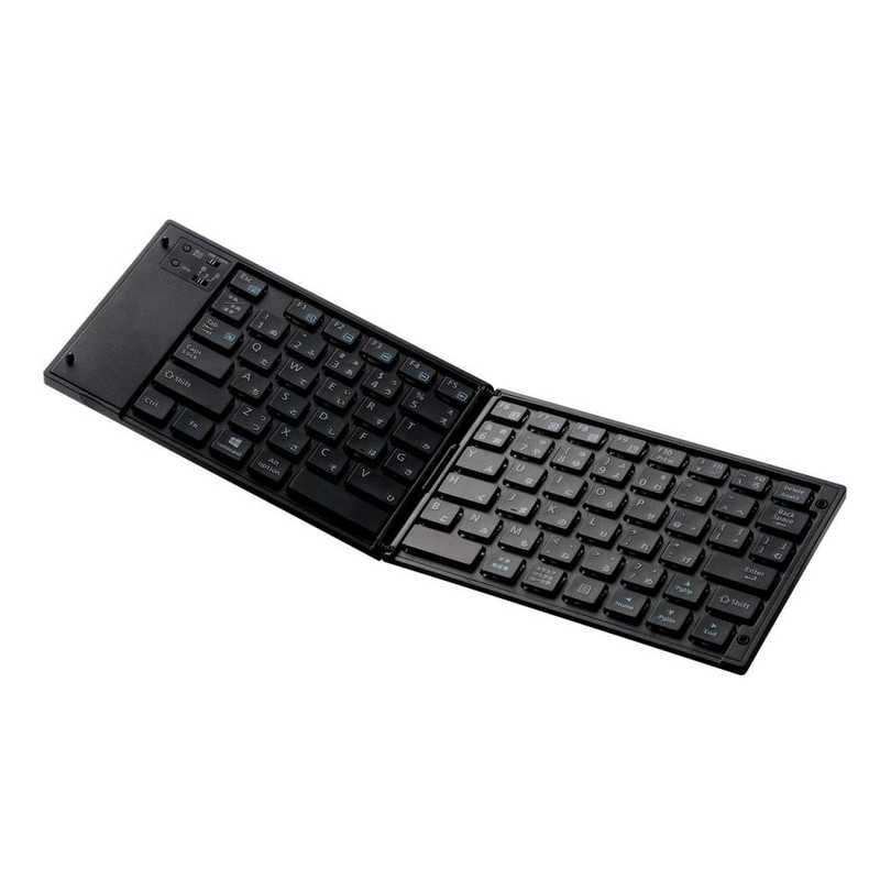 エレコム　ELECOM エレコム　ELECOM キーボード 折りたたみ (Android/iPadOS/iOS/Windows11対応) ［ワイヤレス /Bluetooth］ ブラック TK-FLP01BK (ブラック) TK-FLP01BK (ブラック)