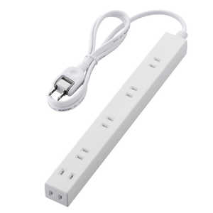 エレコム ELECOM ほこり防止シャッター付き雷ガード内蔵スリム電源タップ(2ピン式・6個口・1.0m) T-NSLK-2610WH エレコム ELECOM ほこり防止シャッター付き雷ガード内蔵スリム電源タップ(2ピン式・6個口・1.0m) T-NSLK-2610WH