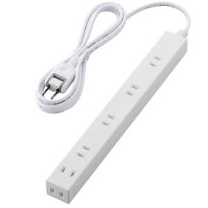 エレコム ELECOM ほこり防止シャッター付き雷ガード内蔵スリム電源タップ(幅広・2ピン式・6個口・2.0m) T-NSLK-2620WH (ホワイト) エレコム ELECOM ほこり防止シャッター付き雷ガード内蔵スリム電源タップ(幅広・2ピン式・6個口・2.0m) T-NSLK-2620WH (ホワイト)