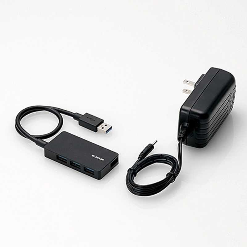 エレコム　ELECOM エレコム　ELECOM [USBハブ] 4ポートUSB3.0ハブ セルフパワｰU3HS-A420SBK  ブラック セルフパワｰU3HS-A420SBK  ブラック
