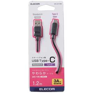 エレコム ELECOM 1.2m USB-C ⇔ USB-A 2.0ケーブル 充電・転送 ブラック MPA-ACY12BK