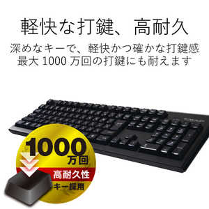 エレコム　ELECOM キーボード ［USB /ワイヤレス］ ブラック TK-FDM088TBK