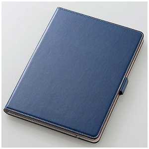 エレコム　ELECOM iPad 9.7インチ用 ソフトレザーカバー 360度回転 ブルー TBA-179360BU