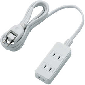 エレコム ELECOM 雷ガード付き電源タップ(2ピン式・3個口・2m) T-KS02-2320WH (ホワイト) エレコム ELECOM 雷ガード付き電源タップ(2ピン式・3個口・2m) T-KS02-2320WH (ホワイト)