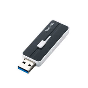 エレコム ELECOM USBメモリー 32GB USB3.1 スライド式 (ブラック) ブラック MFKNU332GBK