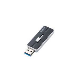 エレコム　ELECOM USBメモリ MF-KNU3BKシリーズ ブラック  64GB  USB3.1  USB TypeA  スライド式  MF-KNU364GBK