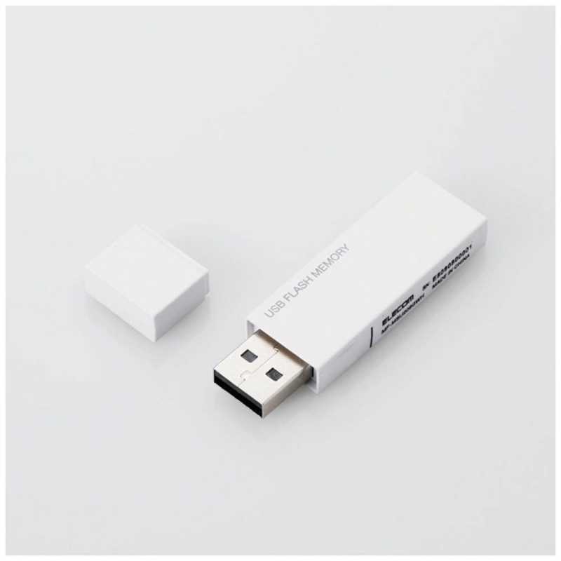 エレコム　ELECOM エレコム　ELECOM USBメモリー 16GB USB2.0 キャップ式 (ホワイト) MF-MSU2B16GWH MF-MSU2B16GWH