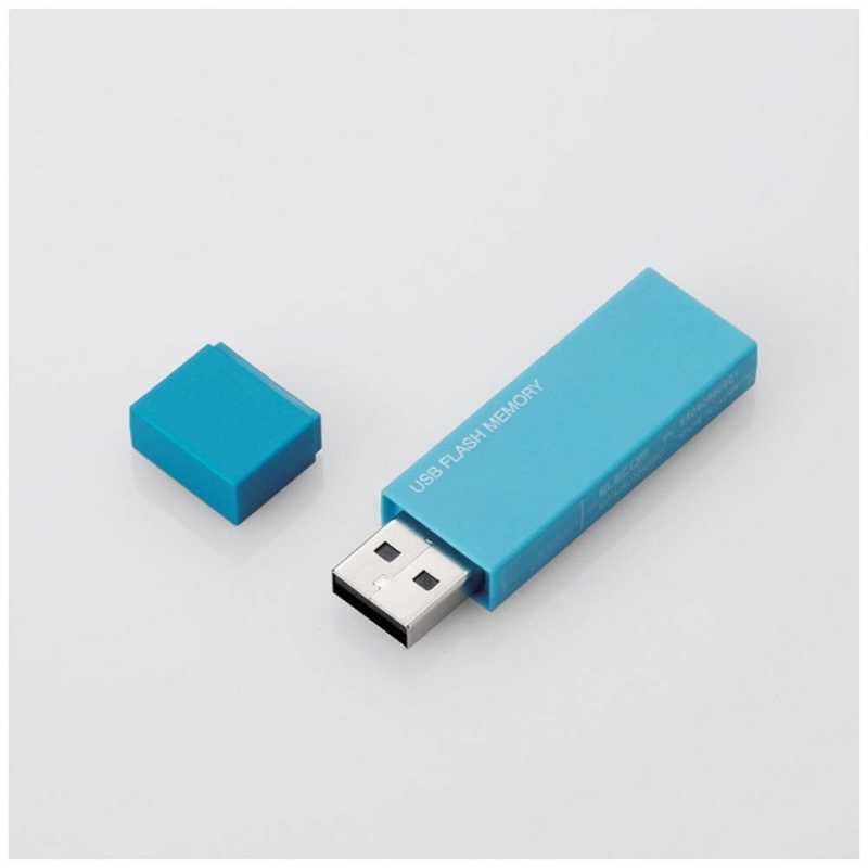 エレコム　ELECOM エレコム　ELECOM USBメモリー 32GB USB2.0 キャップ式 (ブルー) MF-MSU2B32GBU MF-MSU2B32GBU