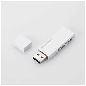 エレコム ELECOM USBメモリー 32GB USB2.0 キャップ式 (ホワイト) ホワイト MFMSU2B32GWH