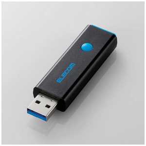 エレコム　ELECOM USBメモリー 64GB USB3.0 ノック式 (ブルー) MF-PSU364GBU