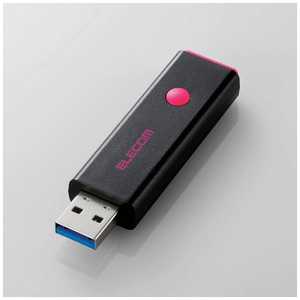 エレコム　ELECOM USBメモリー 64GB USB3.0 ノック式 (ピンク) MF-PSU364GPN