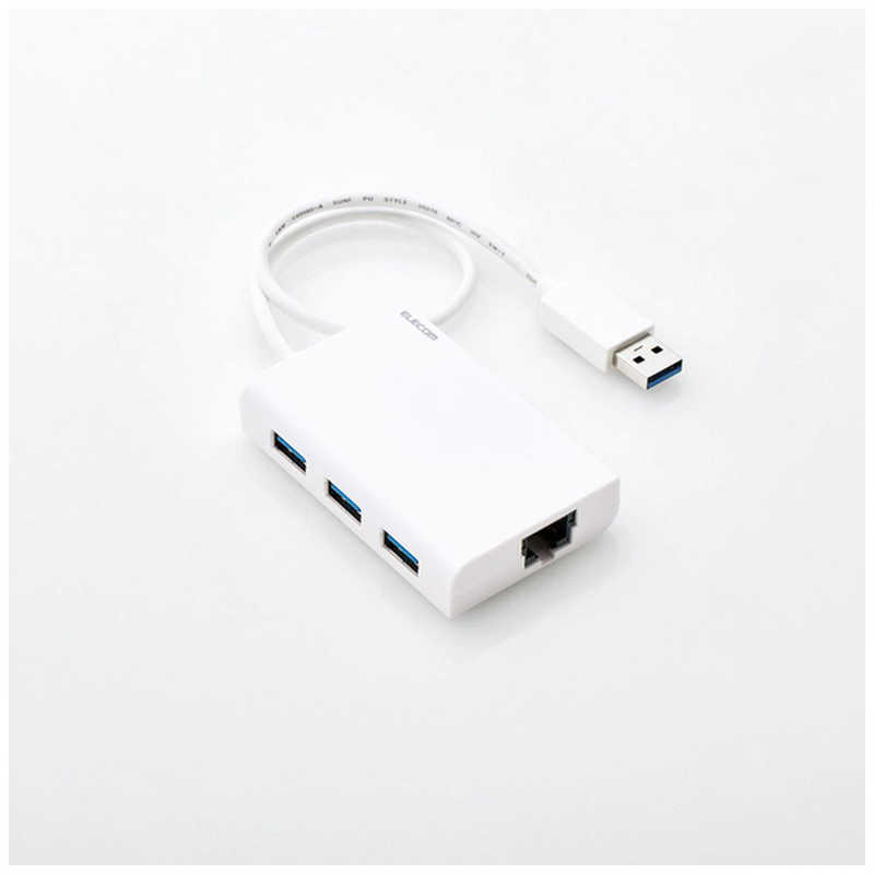 エレコム　ELECOM エレコム　ELECOM USBハブ ホワイト [USB3.0対応 /3ポート /バスパワー] EDC-GUA3H-W EDC-GUA3H-W