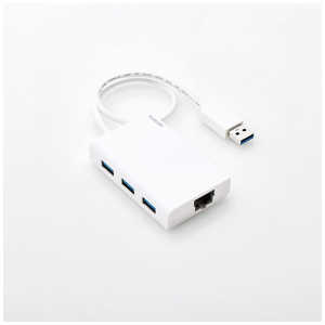 エレコム　ELECOM USBハブ ホワイト [USB3.0対応 /3ポｰト /バスパワｰ] EDC-GUA3H-W