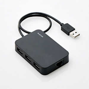 エレコム　ELECOM USBハブ ブラック [USB2.0対応 /3ポート /バスパワー] EDC-FUA2H-B