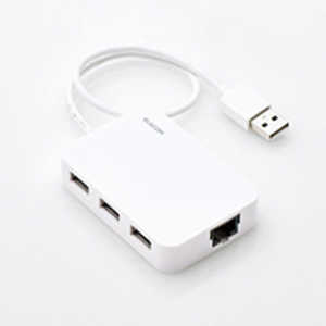 エレコム　ELECOM USBハブ ホワイト [USB2.0対応 /3ポート /バスパワー] EDC-FUA2H-W
