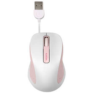 エレコム　ELECOM 有線BlueLEDマウス[USB･Mac/Win](3ボタン･ピンク) M-MK1UBSPN