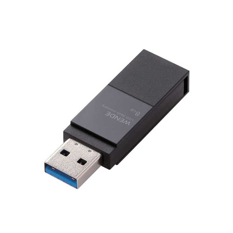 エレコム ELECOM 毎日続々入荷 USBメモリ MF-RMU3ABKシリーズ ブラック 8GB USB3.1 TypeA MF-RMU3A008GBK 期間限定キャンペーン 回転式 USB