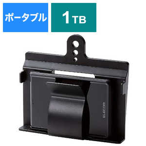 エレコム　ELECOM 外付けHDD USB-A接続 Windows11対応 ブラック [1TB /ポータブル型] ELP-EKT010UBK