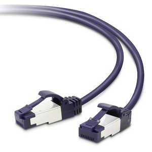 エレコム ELECOM CAT8 LANケーブル 爪折れ防止 スリム(5m・ブルーメタリック) LD-OCTST/BM50 エレコム ELECOM CAT8 LANケーブル 爪折れ防止 スリム(5m・ブルーメタリック) LD-OCTST/BM50