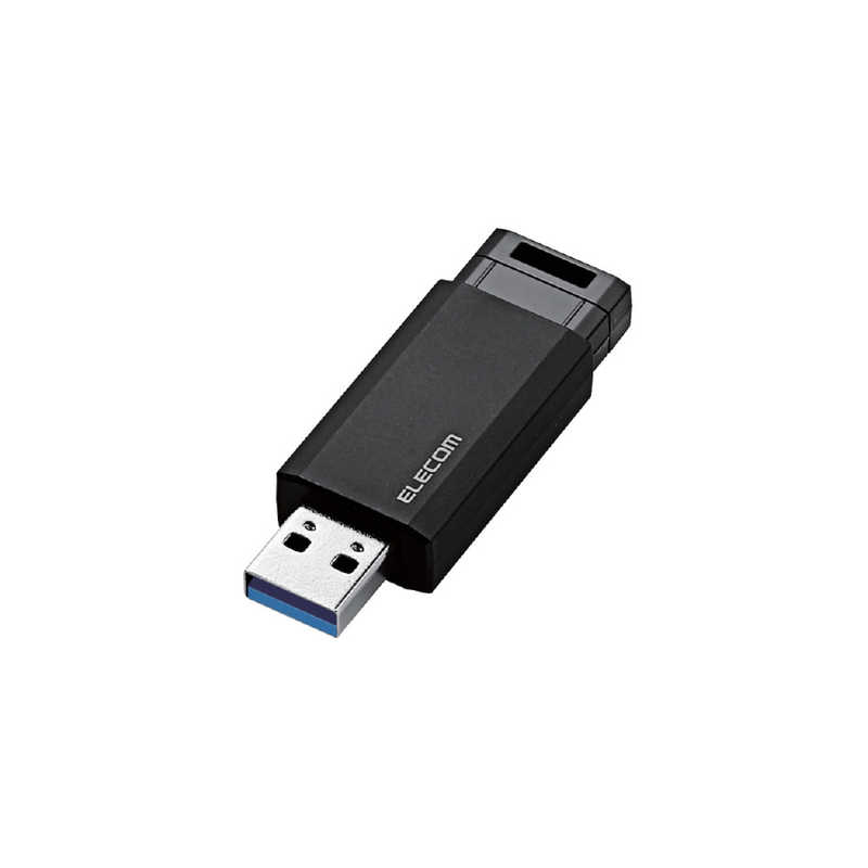 エレコム　ELECOM エレコム　ELECOM USBメモリー 8GB USB3.1 ノック式  MF-PKU3008GBK ブラック MF-PKU3008GBK ブラック