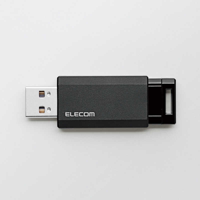 エレコム　ELECOM エレコム　ELECOM USBメモリー 8GB USB3.1 ノック式  MF-PKU3008GBK ブラック MF-PKU3008GBK ブラック