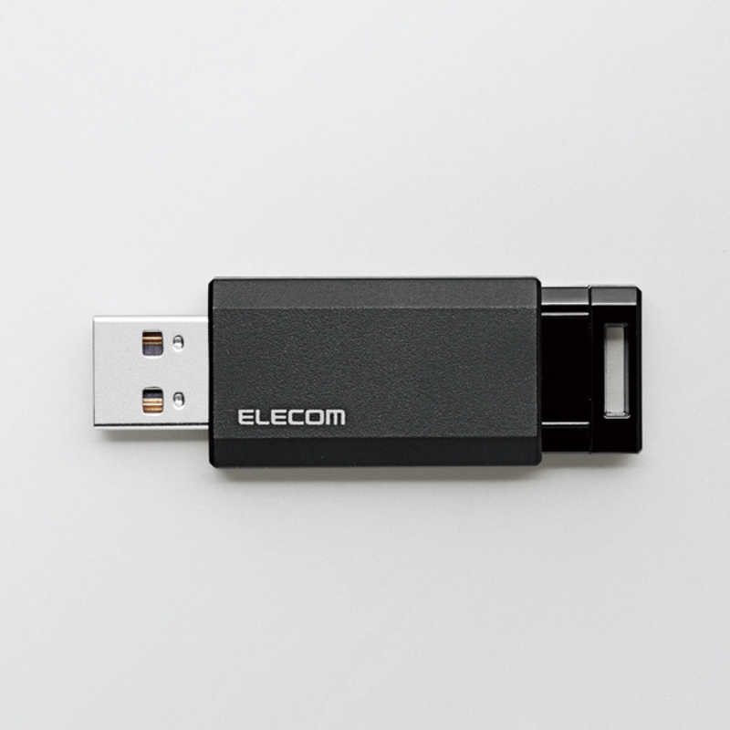 エレコム　ELECOM エレコム　ELECOM USBメモリー 16GB USB3.1 ノック式  MF-PKU3016GBK ブラック MF-PKU3016GBK ブラック