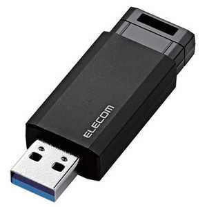 エレコム ELECOM USBメモリー 16GB USB3.1 ノック式 MF-PKU3016GBK ブラック