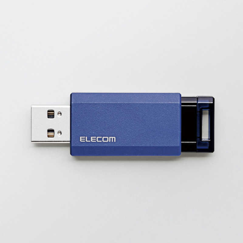 エレコム　ELECOM エレコム　ELECOM USBメモリー 16GB USB3.1 ノック式  MF-PKU3016GBU ブルｰ MF-PKU3016GBU ブルｰ