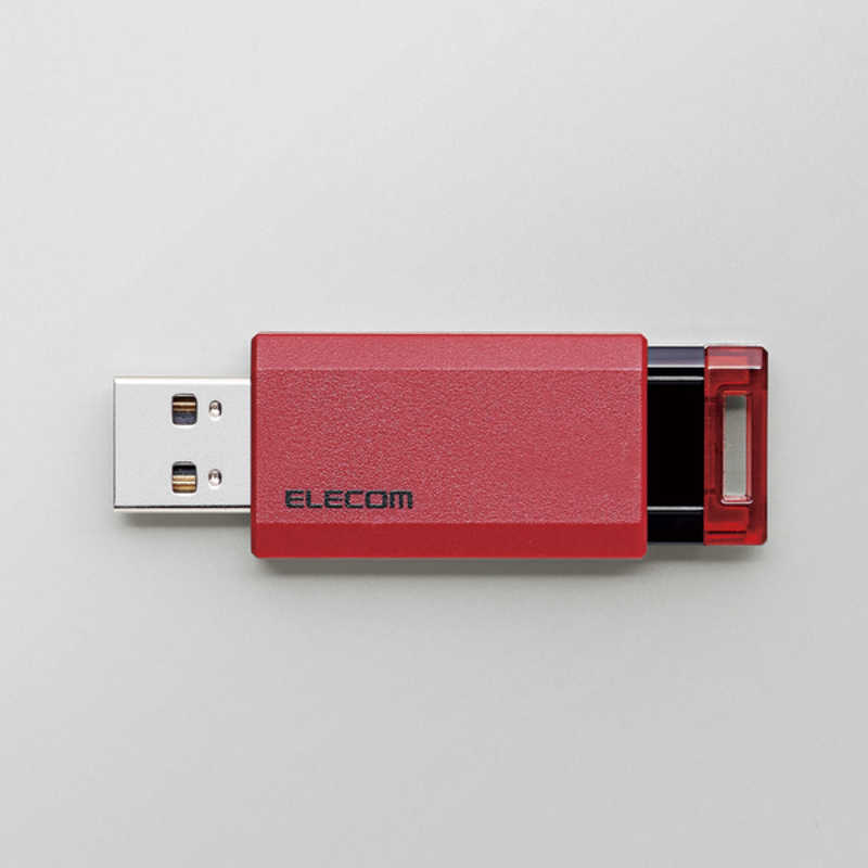 エレコム　ELECOM エレコム　ELECOM USBメモリー 32GB USB3.1 ノック式  MF-PKU3032GRD レッド MF-PKU3032GRD レッド
