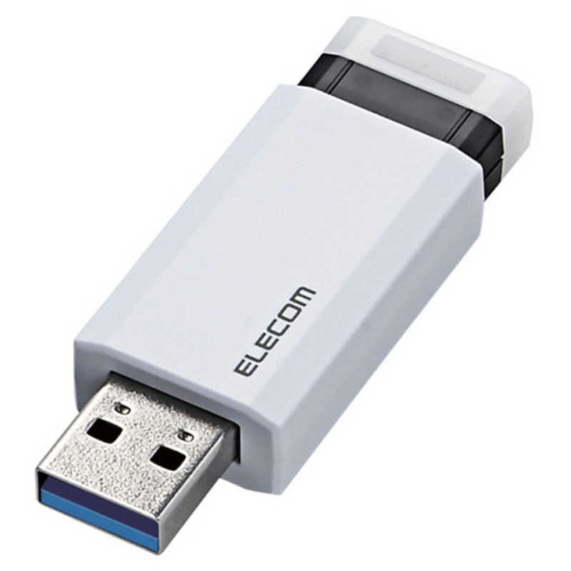 エレコム 人気を誇る ELECOM USBメモリー 64GB ノック式 ホワイト 正規代理店 USB3.1 MF-PKU3064GWH