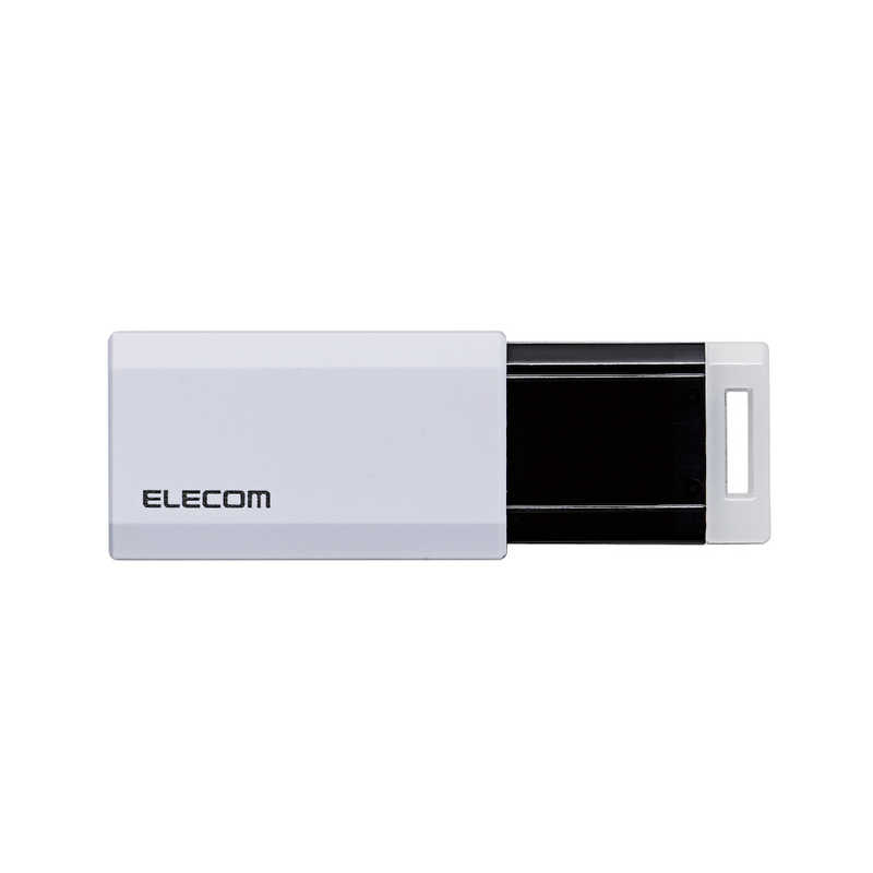 エレコム　ELECOM エレコム　ELECOM USBメモリー 64GB USB3.1 ノック式  MF-PKU3064GWH ホワイト MF-PKU3064GWH ホワイト