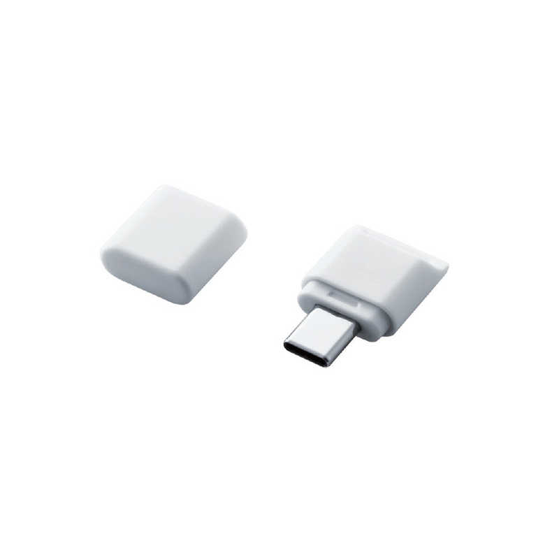 エレコム　ELECOM エレコム　ELECOM USB3.1 Type-C対応 microSD専用カードリーダーライター 直挿しタイプ (ホワイト)  MR3C-C012WH MR3C-C012WH