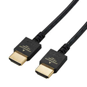 エレコム ELECOM HDMIケーブル ブラック [1.5m /HDMI⇔HDMI /スリムタイプ /4K対応] DH-HDP14ES15BK