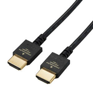 エレコム ELECOM HDMIケーブル ブラック [2m /HDMI⇔HDMI /スリムタイプ /4K対応] DH-HDP14ES20BK