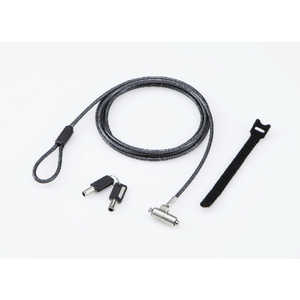 エレコム　ELECOM セキュリティワイヤー シリンダー錠 スロットサイズ(2.5×6mm) 通常キー ESL-702 ESL-702