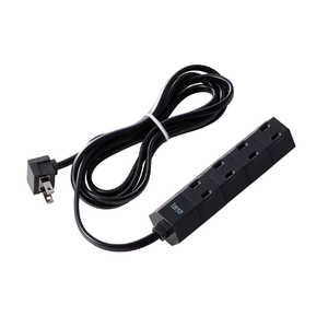 �G���R�� ELECOM �f�U�C����]�^�b�v hexa(�w�L�T) �u���b�N [2.0m /4�� /�X�C�b�`��] T-HX7-2420BK