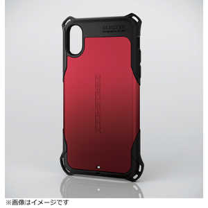 エレコム　ELECOM iPhoneX用 ZEROSHOCK スタンダードケース レッド HK-A17XZERORD
