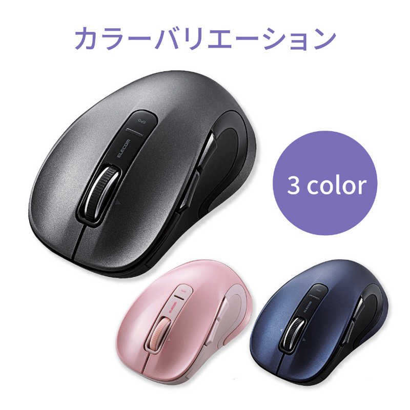 エレコム　ELECOM エレコム　ELECOM BlueLED/無線/静音/5ボタン/チルトホイール M-NK01DBS BK (ブラック) M-NK01DBS BK (ブラック)