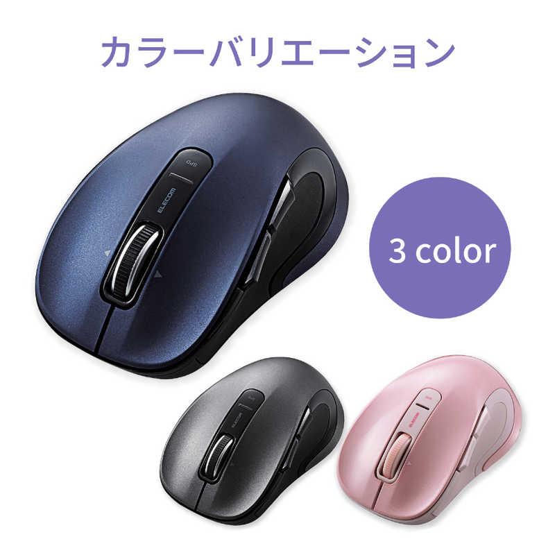 エレコム　ELECOM エレコム　ELECOM BlueLED/無線/静音/5ボタン/チルトホイール M-NK01DBS BU (ブルｰ) M-NK01DBS BU (ブルｰ)