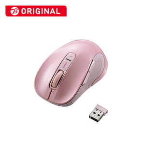 エレコム　ELECOM 【アウトレット】マウス [BlueLED /無線(ワイヤレス) /5ボタン /USB] ピンク M-NK01DBS PN (ピンク)