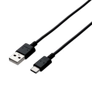 ＜コジマ＞ エレコム ELECOM エレコム 0.7m USB-C⇔USB-A 2.0ケーブル 充電・転送 ブラック MPAXACX07BK画像