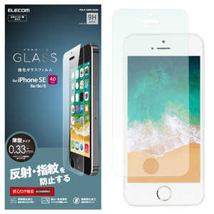 エレコム　ELECOM iPhone SE(第1世代)4インチ/5s/5 ガラスフィルム PMA18SFLGGM