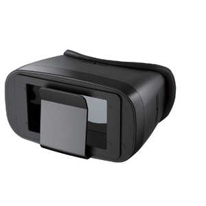 エレコム　ELECOM VRグラス 1眼レンズ スタンダード ブラック P-VR1G01BK