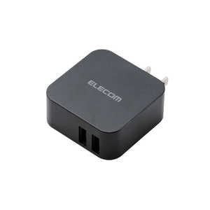 エレコム　ELECOM タブレット/スマートフォン対応 [USB給電] AC充電器 2.4A出力 USB1ポート おまかせ充電搭載 MPA-ACU02BK