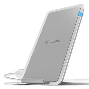 エレコム　ELECOM ワイヤレス充電器 [Qi対応] 5W スタンド/卓上タイプ ホワイト [ワイヤレスのみ] W-QS01XWH